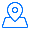 Map Icon in Blue Accent color
